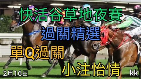 賽馬貼士2022年2月16日跑馬地草地夜賽過關精選 Youtube