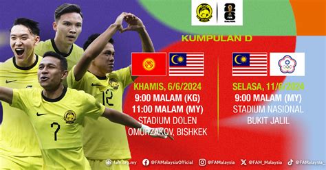 Kelayakan Piala Dunia 2026 LIVE Malaysia Vs Chinese Taipei