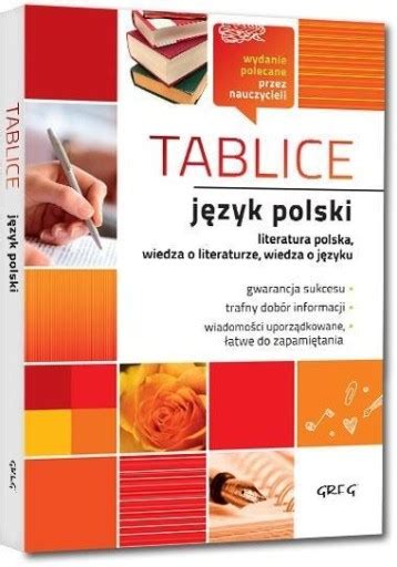 TABLICE JĘZYK POLSKI LITERATURA POLSKA GREG 15496837921