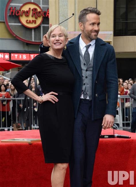 Actor Ryan Reynolds Is Joined By His Mother Tammy Reynolds During An