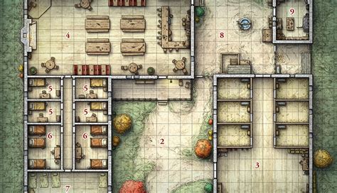 D&D Mordenkainen's Magnificent Mansion Map - Jagodooowa