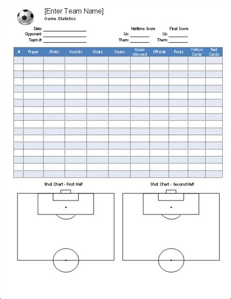 Free Printable Football Stat Sheets