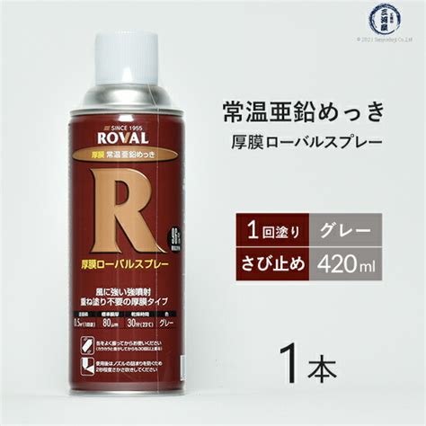 【楽天市場】ローバル Roval 常温 亜鉛めっき スプレー ローバル スプレー R 300ml 強力 さび止め 300ml ばら売り