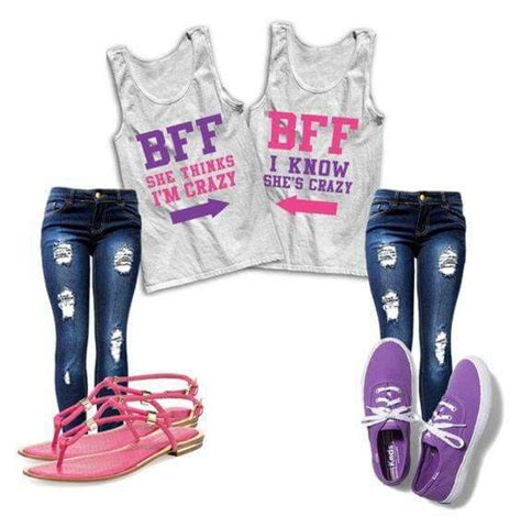 Pin By Qier On Besties Tag Fashion Bff Matching Outfits Bff Outfits