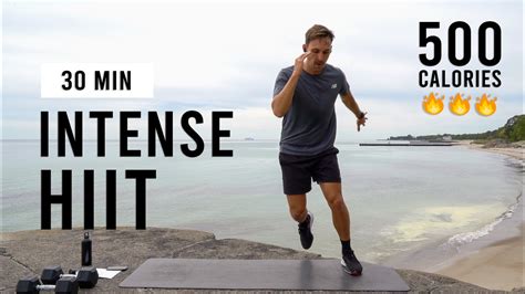 Min Intense Hiit Workout For Fat Burn Cardio No Equipment Home