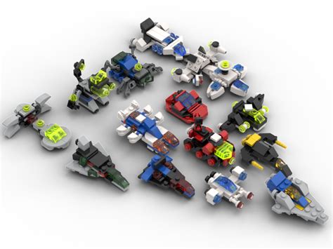 Lego Moc Classic Space Micro Fleet By Bamboobricks Rebrickable