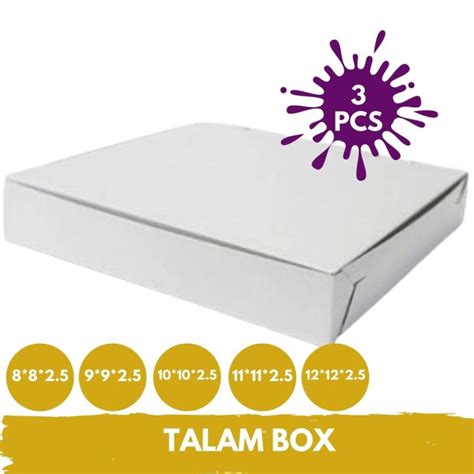 Talam Box X X Pcs Kotak Kuih Talam Kotak Kuih Lapis Kotak