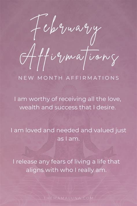 February Affirmations 2021 Affirmations For February 2021 February
