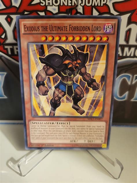 Yu Gi Oh Exodius The Ultimate Forbidden Lord K P P Tradera