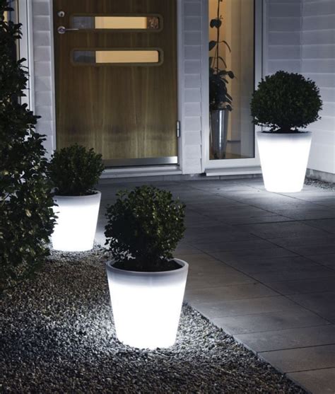 Illuminated Planter Pot Small H Mm In Planters Garden