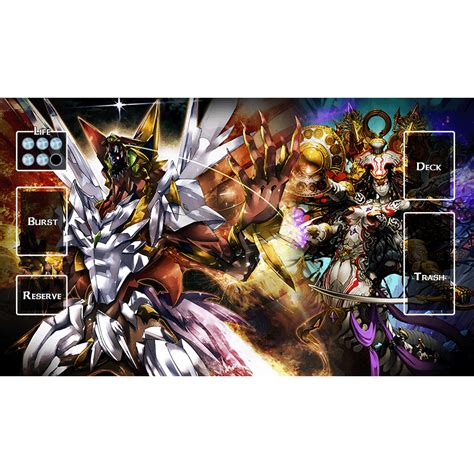 Battle Spirits Saga TCG Siegwurm And Meduke Playmat With Zones