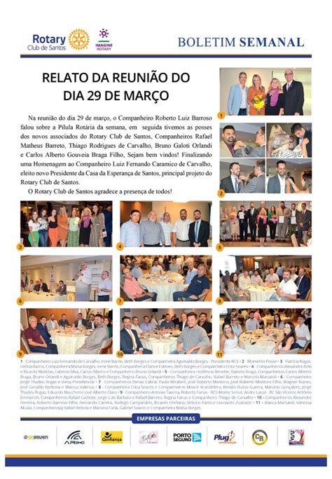 Boletim Ano Rot Rio Rotary Club De Santos