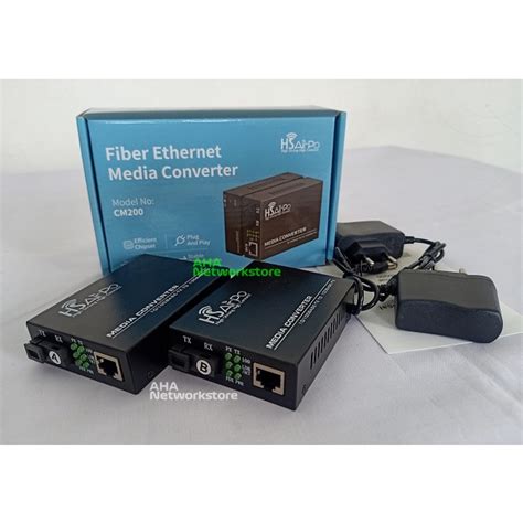 Jual HSairpo CM200 Converter FO 1FO 1ETH 10 100Mbps HSairpo CM200