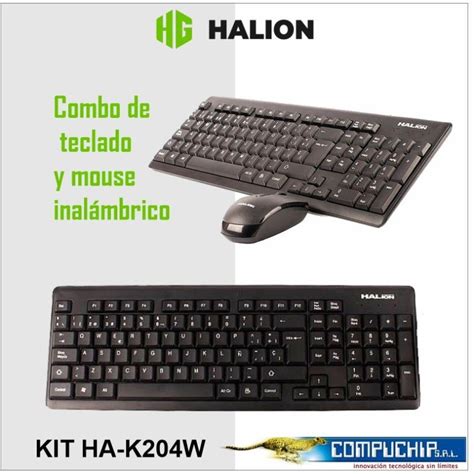 KIT TECLADO MOUSE INALAMBRICO HALION HA K204W