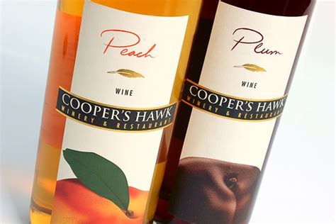 Cooper S Hawk Winery And Restaurants Peach And Plum Fruit Wine Labels By Designthis Fruit