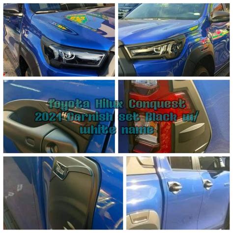 Toyota Hilux Conquest 2021 Garnish Combo Set Lazada PH