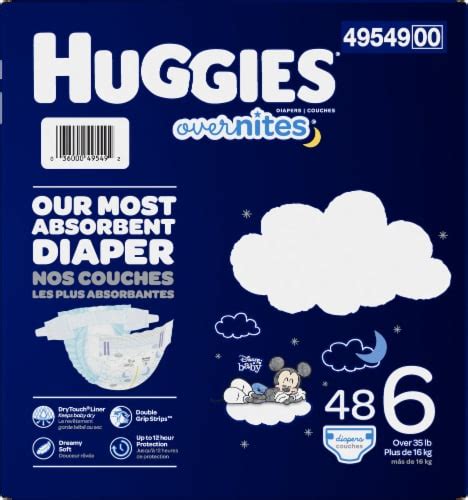 Huggies Overnites Nighttime Size 6 Diapers, 48 ct - Fry’s Food Stores