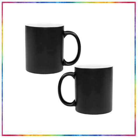 CANECA CERAMICA 325 ML MAGICA PRETO FOSCO PARA SUBLIMAÇÃO JKB 1