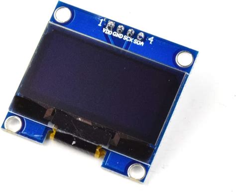 X Oled Display Sh I C Detaille Dht Bleu Blanc Arduino