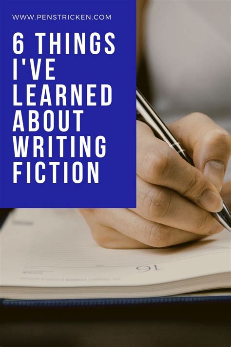 Things Ive Learned About Writing Fiction Fiction Writing Writing