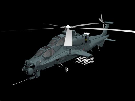 z-10 attack helicopter 3d model