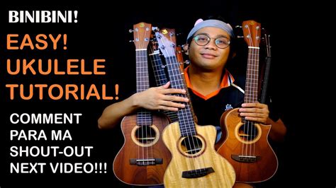 Binibini By Zack Tabudlo Ukulele Fingerstyle Tutorial W Tabs Youtube