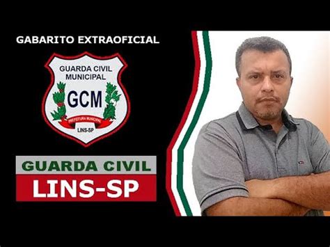 GCM Lins SP 2024 Gabarito Extraoficial Correção da Prova Guarda