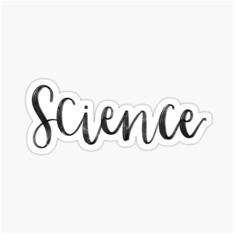 "Science - Folder/Binder sticker " Sticker for Sale by RT-Lettering | Redbubble