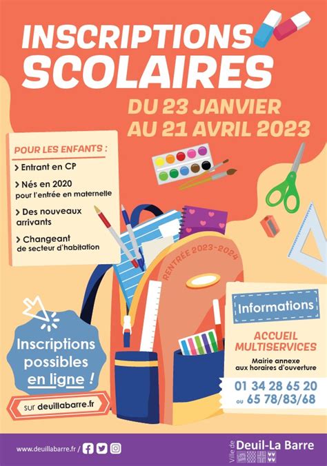 Inscriptions Scolaires Rentr E