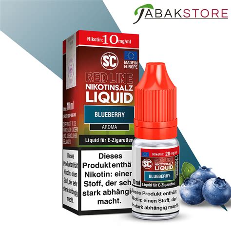 SC Red Line Blueberry Nikotinsalz Liquid 10ml Liquid 10 Mg Ml