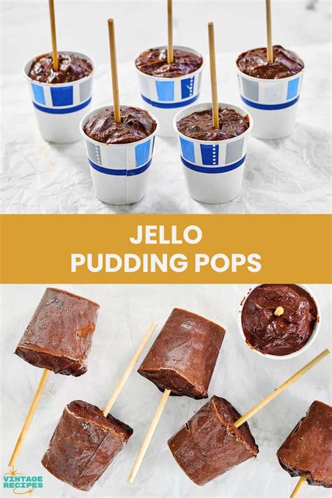 Jello Pudding Pops Vintage Recipes