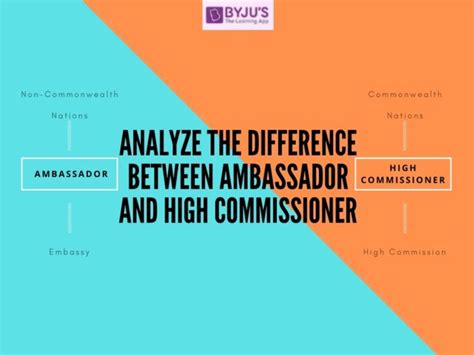 Difference Between Ambassador And High Commissioner With Their Detailed Comparisons