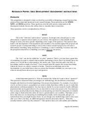 Research Paper Idea Development Assignment Instructions Docx PSYC 815