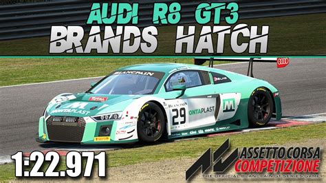 Acc Audi R Gt Hot Lap Setup Brands Hatch Youtube