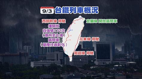 海葵來襲高鐵全線開放 國內線班機停飛、台鐵對號車停駛｜四季線上4gtv