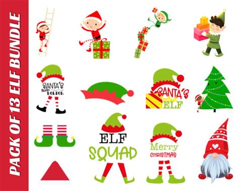 Elf Svg Bundle Elf Christmas Svg Elf Svg Cricut Elf Shirt Svg