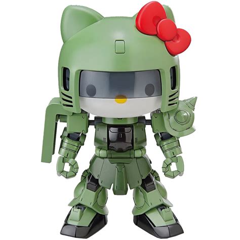 Mobile Suit Gundam Hello Kitty And Zaku Ii Sd Gundam Cross Silhouette