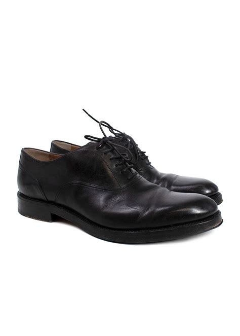 Berluti Black Leather Lace Up Derbies 44 Hardly Ever Worn It