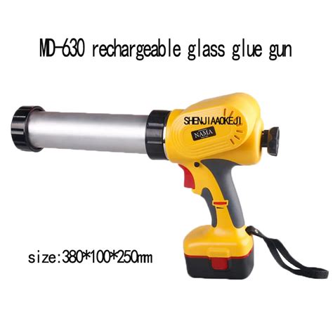 1pc Md 630 Portable Electric Glass Glue Gun Handheld Rechargeable Glue Gun Caulking Gun 220v