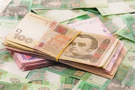 Ukrainischer Hryvna Banknoten 500 Hryvnia Finanzhintergrund Durch 500