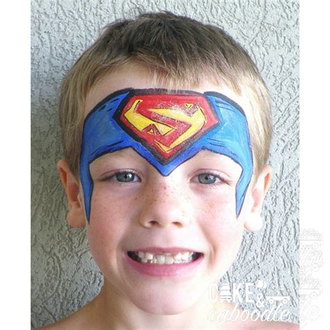 Superman Face Painting Ideas