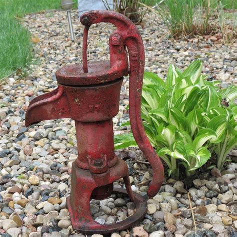 Antique Butler Co Indiana Cast Iron Hand Water Pump Vintage Yard