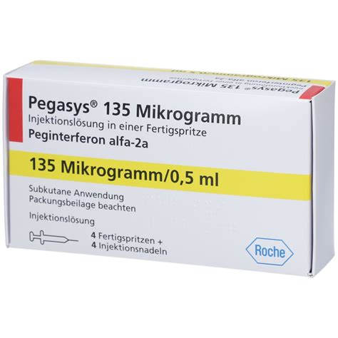 PEGASYS 135 µg Injektionslösung i e Fertigspr 4 St mit dem E Rezept