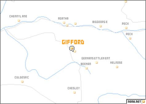 Gifford (United States - USA) map - nona.net