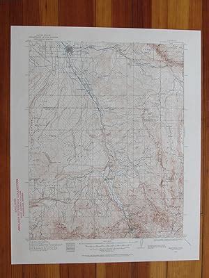 Montrose Colorado 1960 Original Vintage USGS Topo Map 1960 Map