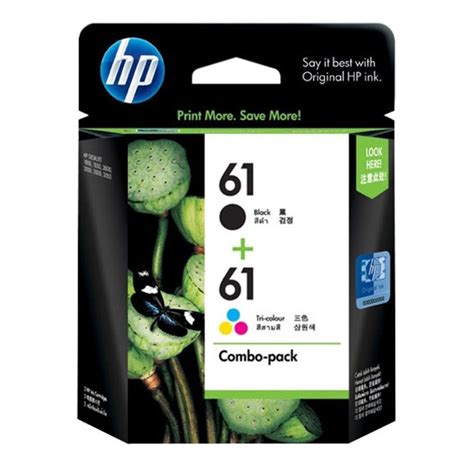 HP 61 Ink Cartridge Combo Pack Black Colour Kmart