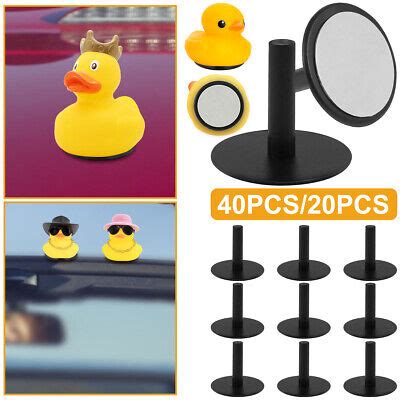 40 20Pcs Duck Plug Self Adhesive Rubber Plastic Duck Mount Black Rubber