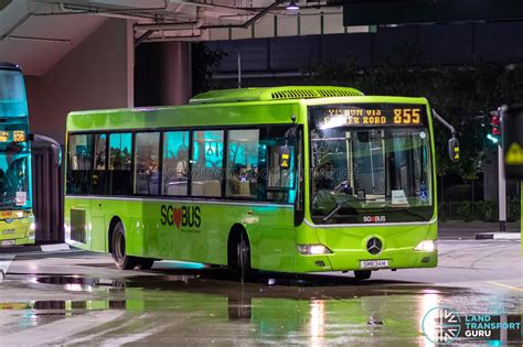 Bus 855 – SMRT Buses Mercedes-Benz OC500LE (SMB34M) | Land Transport Guru