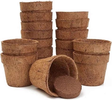 Inch Brown Coir Flower Pot At Rs Piece Coir Pot In New Delhi Id