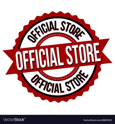 Official Store Label Or Sticker Royalty Free Vector Image